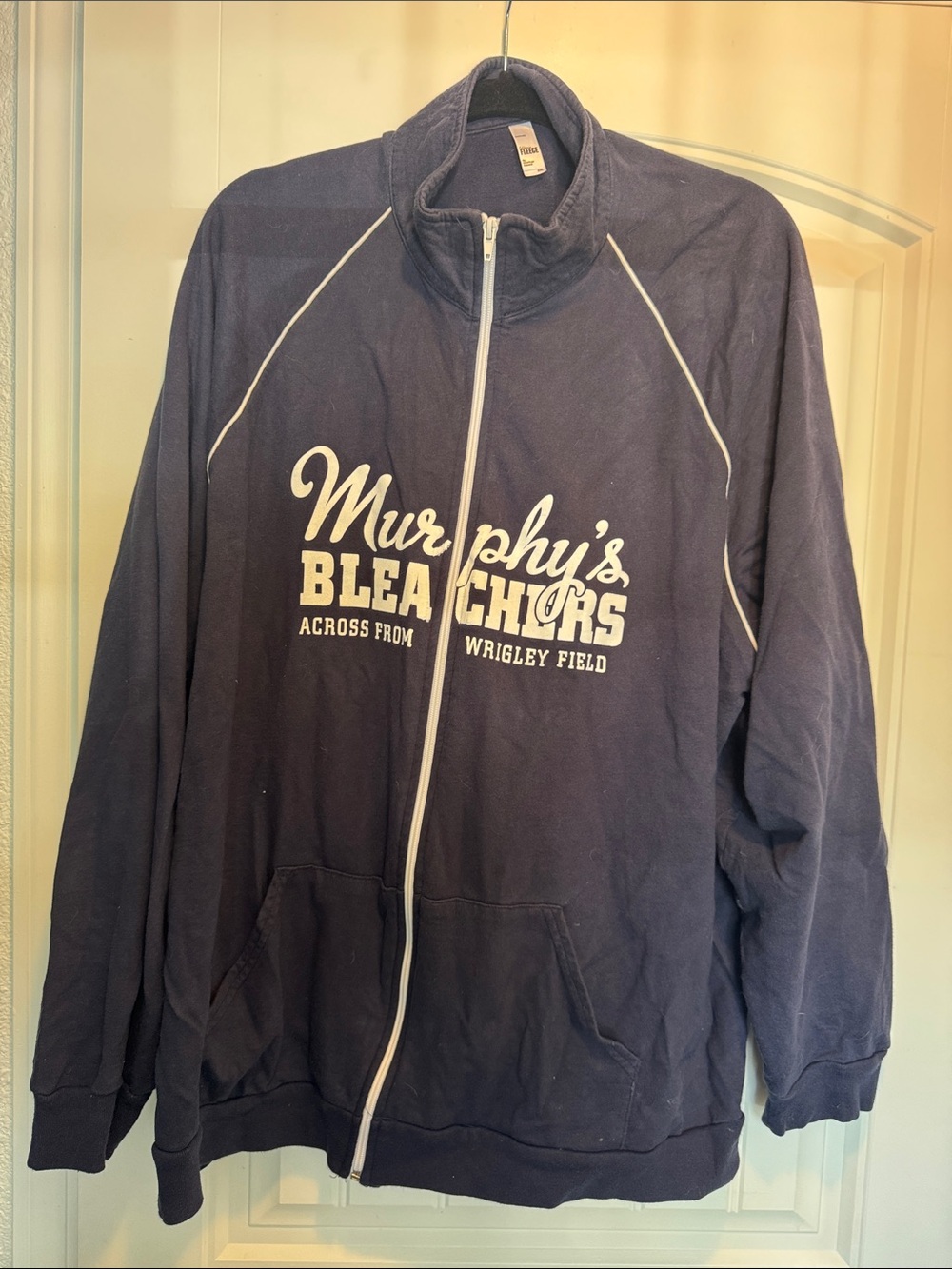 Chicago classic sports bar: Murphy’s Bleachers Men’s Zip Front Jacket, go CUBS!